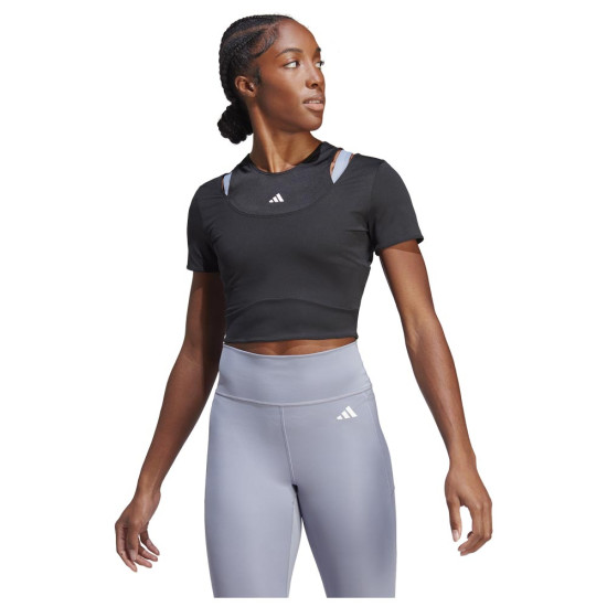 Adidas Γυναικεία κοντομάνικη μπλούζα HIIT Crop Tee Adidas Γυναικεία κοντομάνικη μπλούζα HIIT Crop Tee